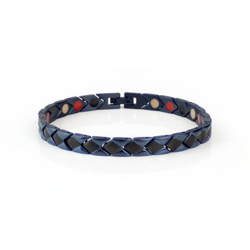 Amor - Negative Ion Bracelet, Blue Steel
